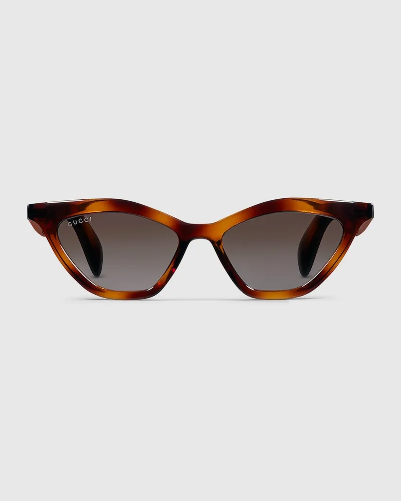 Gucci Sonnenbrille In Katzenaugenform Braun