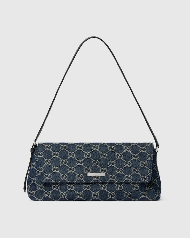 Gucci Madison Mittelgroße Schultertasche Blau