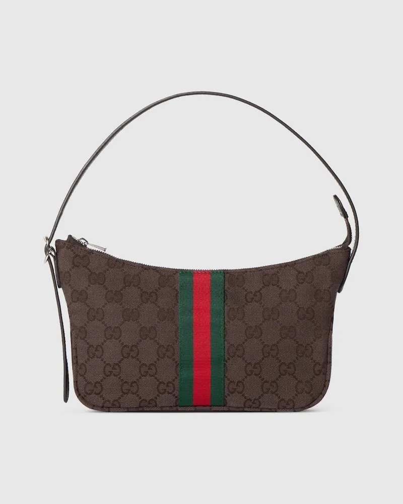 Gucci Kleine Lunetta Umhängetasche Braun