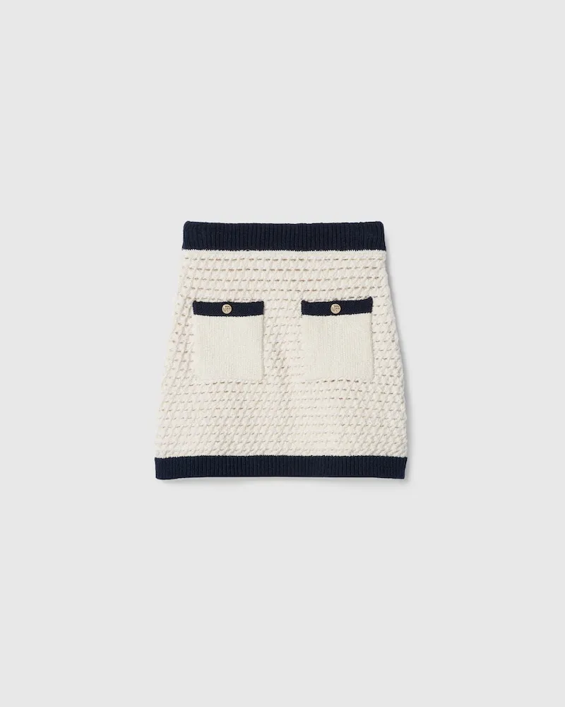 Gucci Rock aus Feiner, Gehäkelter Baumwolle, Größe Weiß