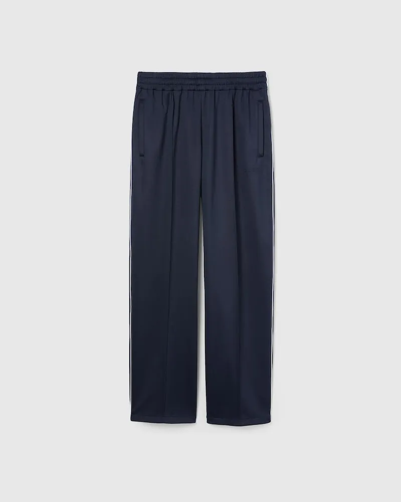 Gucci Hose aus Technischem Jersey Mit Logo-Prägung, Größe Blau