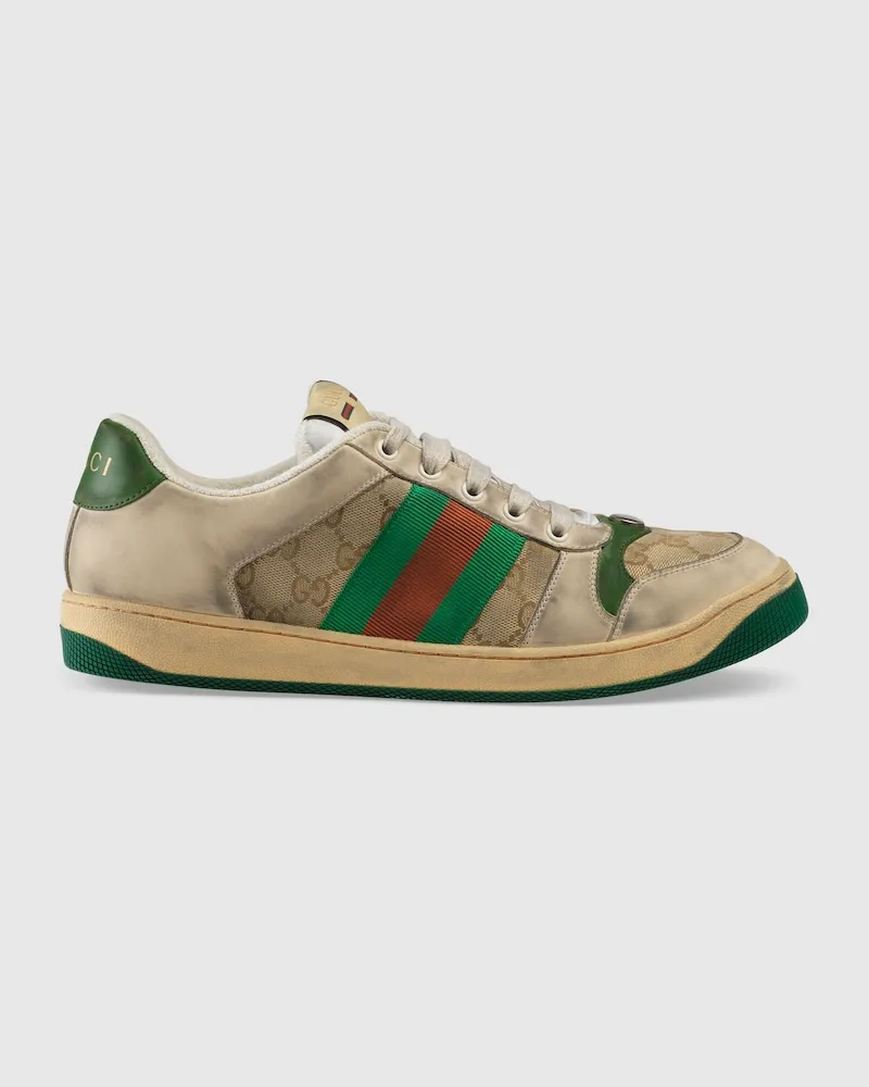 Gucci Screener Herrensneaker Mit GG, Größe Beige