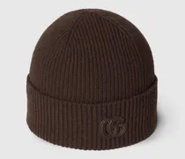 Mütze aus Kaschmir Mit Patch, Größe
