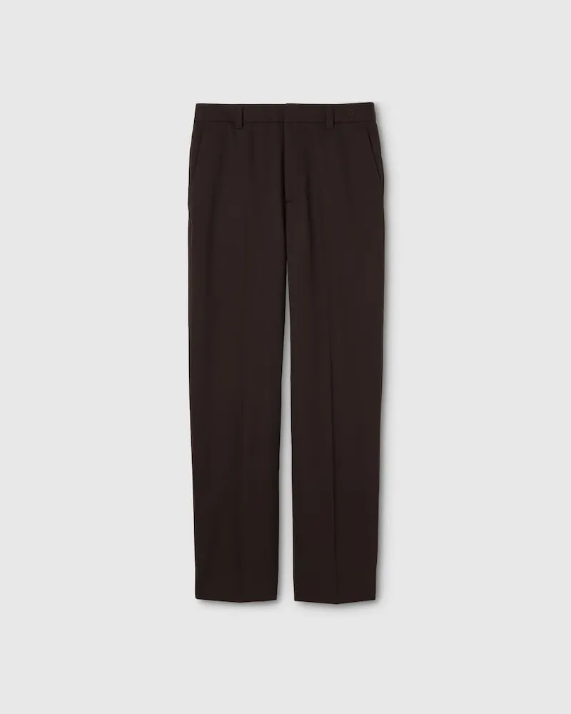 Gucci Hose aus Grain-de-Poudre-Wolle, Größe Braun