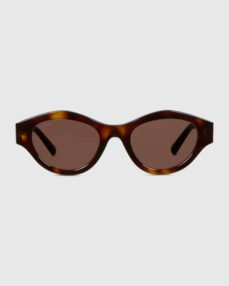 Gucci Sonnenbrille In Katzenaugenform Braun