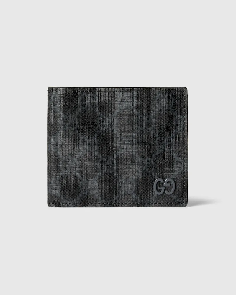 Gucci Portefeuille GG À Rabat Intérieur Gris Noir