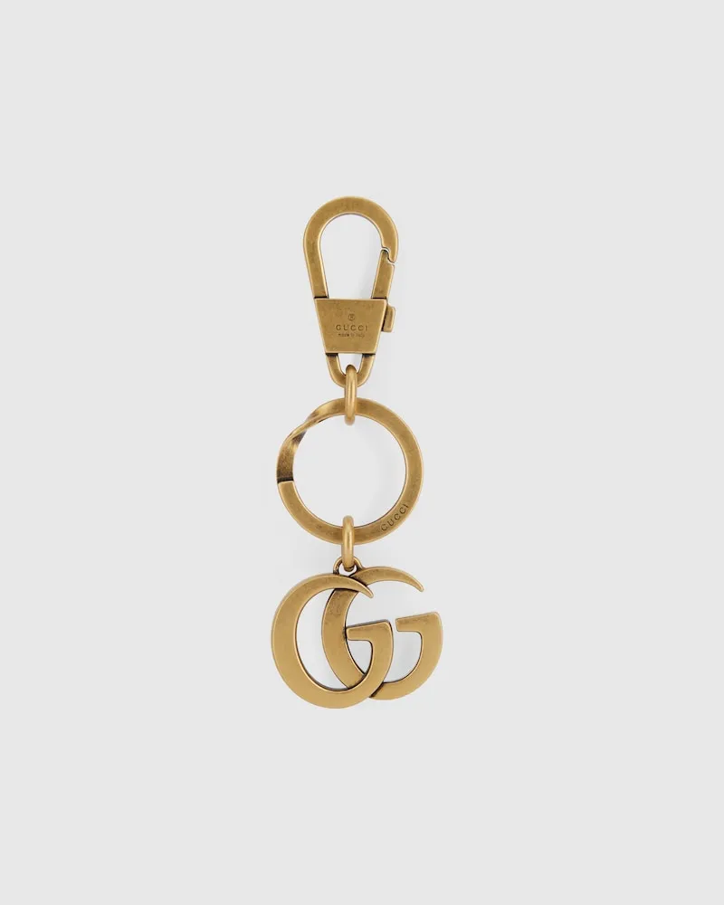 Gucci Doppel G Schlüsselanhänger Silver