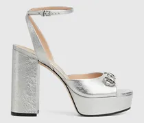 Damensandale Mit Plateausohle Und Horsebit, Größe