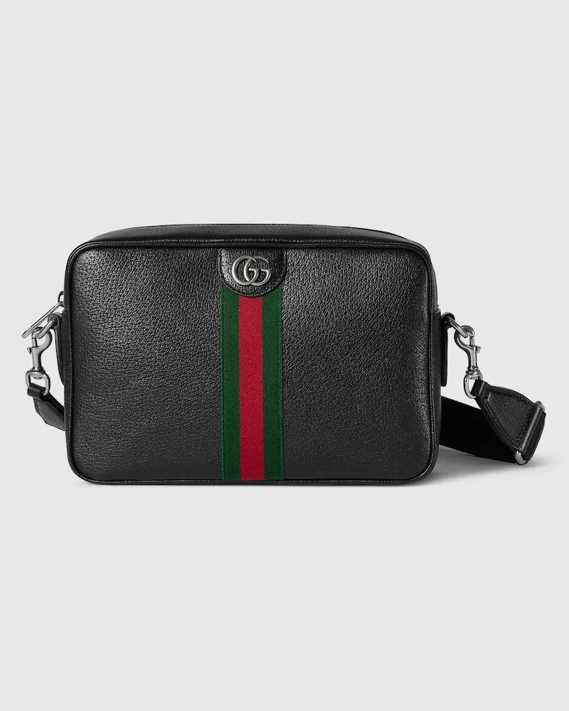 Gucci Mittelgroße Ophidia Umhängetasche Schwarz
