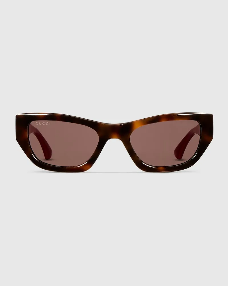 Gucci Sonnenbrille In Katzenaugenform Beige