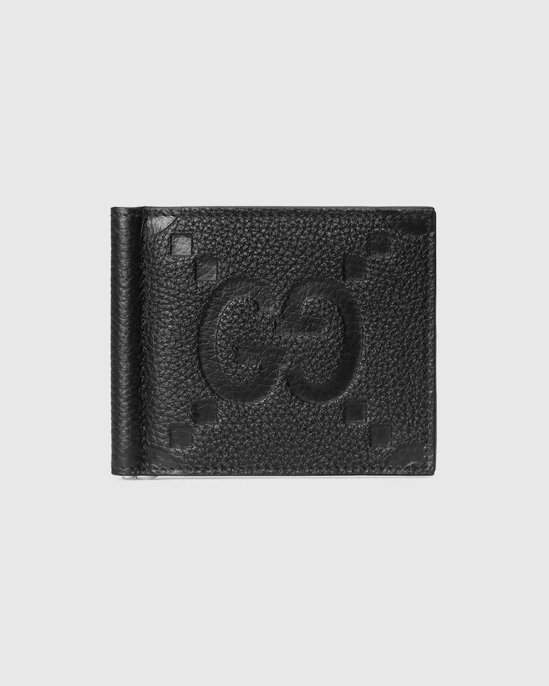 Gucci Geldscheinklammer Mit Jumbo GG Schwarz