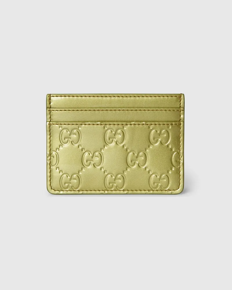 Gucci GG Emblem Kartenetui Grün