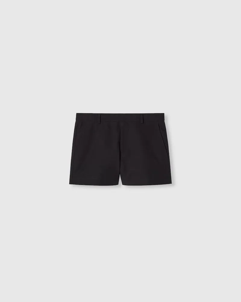 Gucci Shorts aus Baumwollcanvas Mit Stickerei, Größe Schwarz