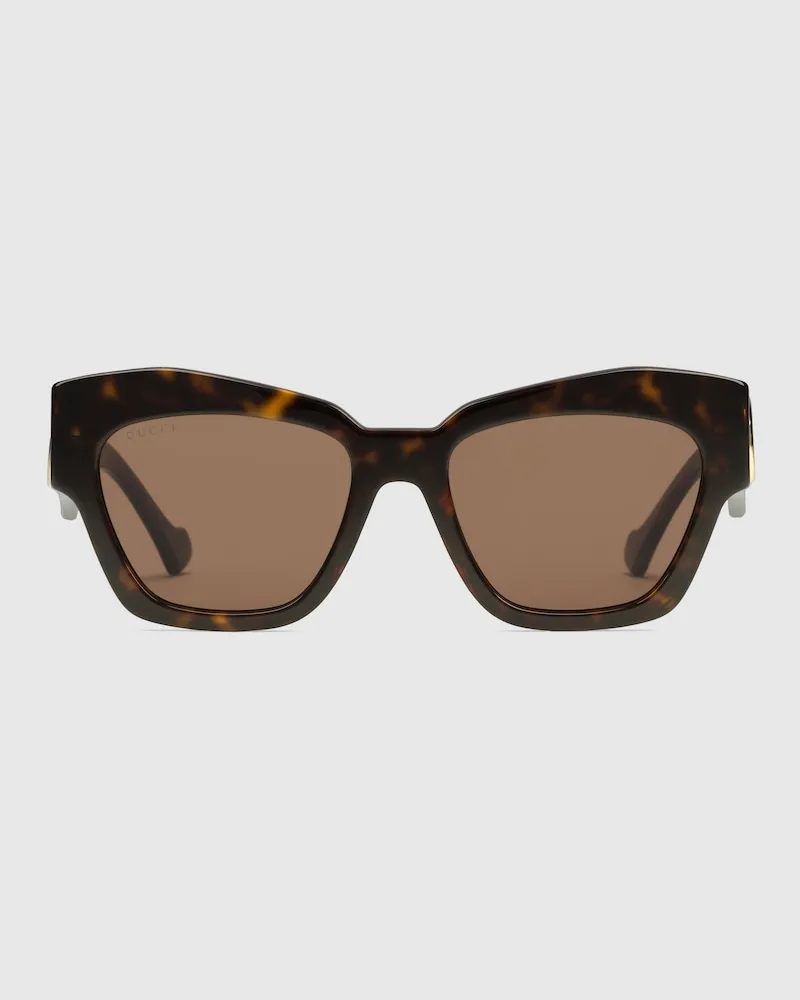 Gucci Sonnenbrille In Katzenaugenform Braun