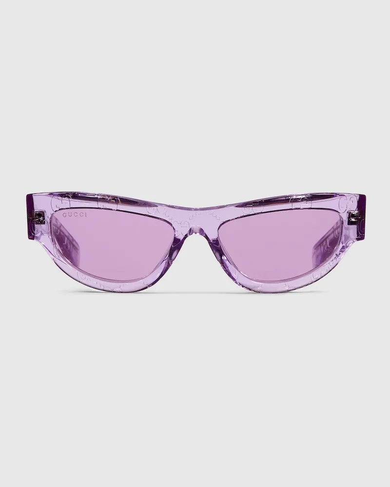Gucci Sonnenbrille In Katzenaugenform Violett