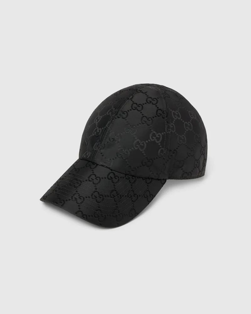 Gucci Baseballkappe aus GG Nylon Schwarz