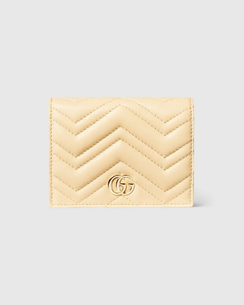 Gucci Kleine GG Marmont Brieftasche Gelb