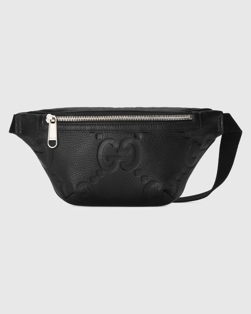 Gucci Kleine Gürteltasche Mit Jumbo GG, Größe 90 Schwarz
