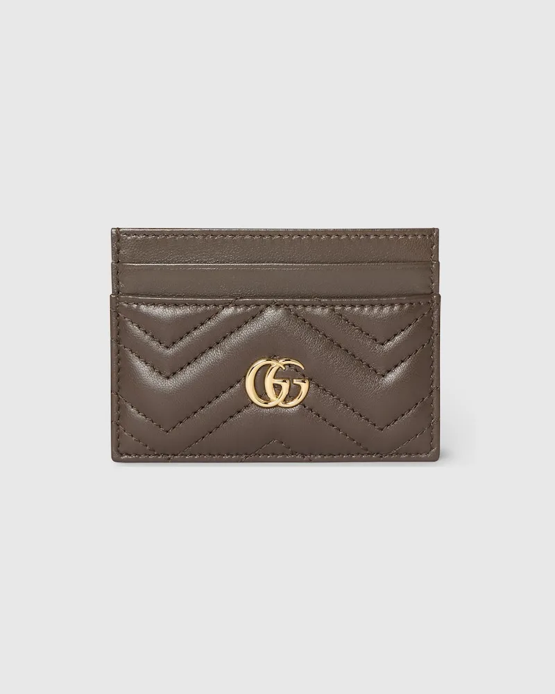 Gucci Kartenetui GG Marmont Braun