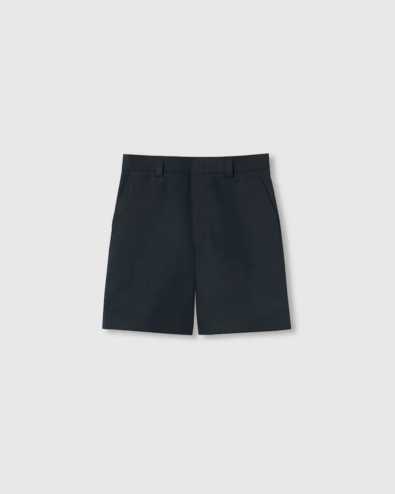 Gucci Shorts aus Baumwolltwill-Doppelgewebe Mit Web, Größe Blau