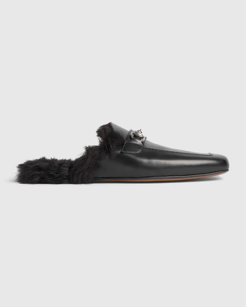 Gucci Herrenslipper mit Horsebit Schwarz
