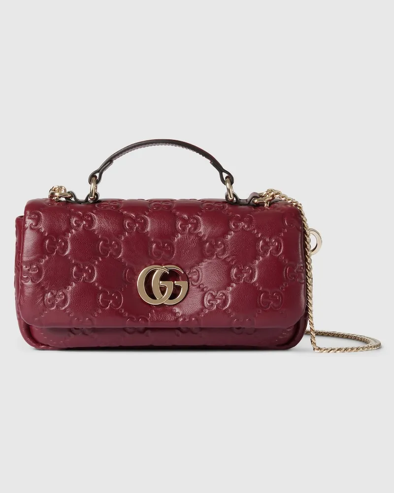 Gucci Kleine GG Milano Henkeltasche Bordeauxrot