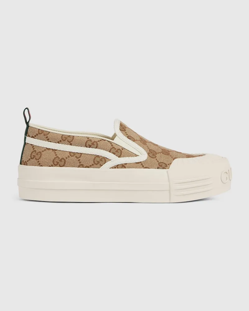 Gucci Slip-on-Damensneaker, Größe Beige