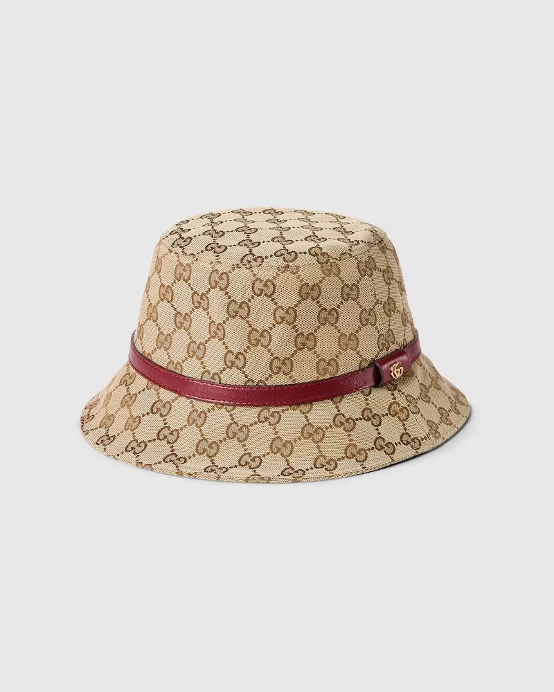 Gucci Fischerhut aus GG Canvas, Größe Beige