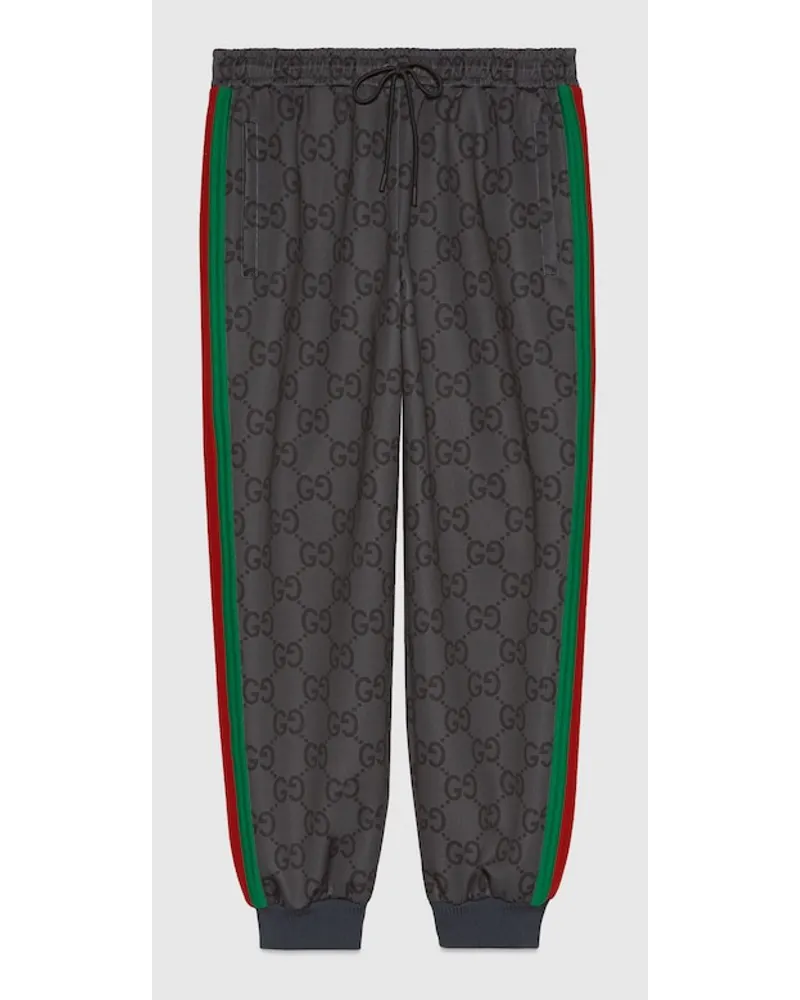 Gucci Jogginghose Mit Jumbo GG Und Web Grau