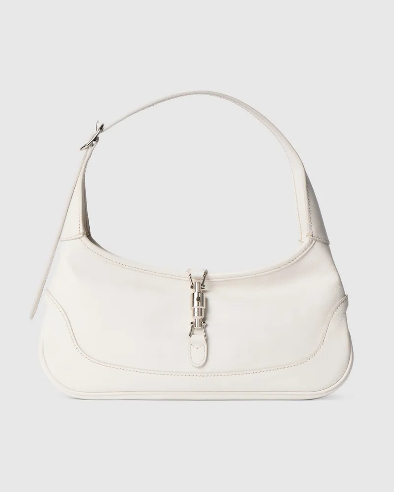 Gucci Mittelgroße Jackie Slim Schultertasche Weiß