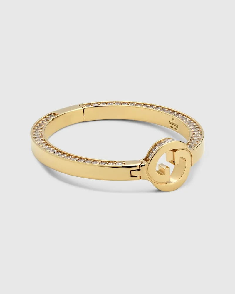 Gucci Blondie Armreif Mit Kristallen, Größe Undefined