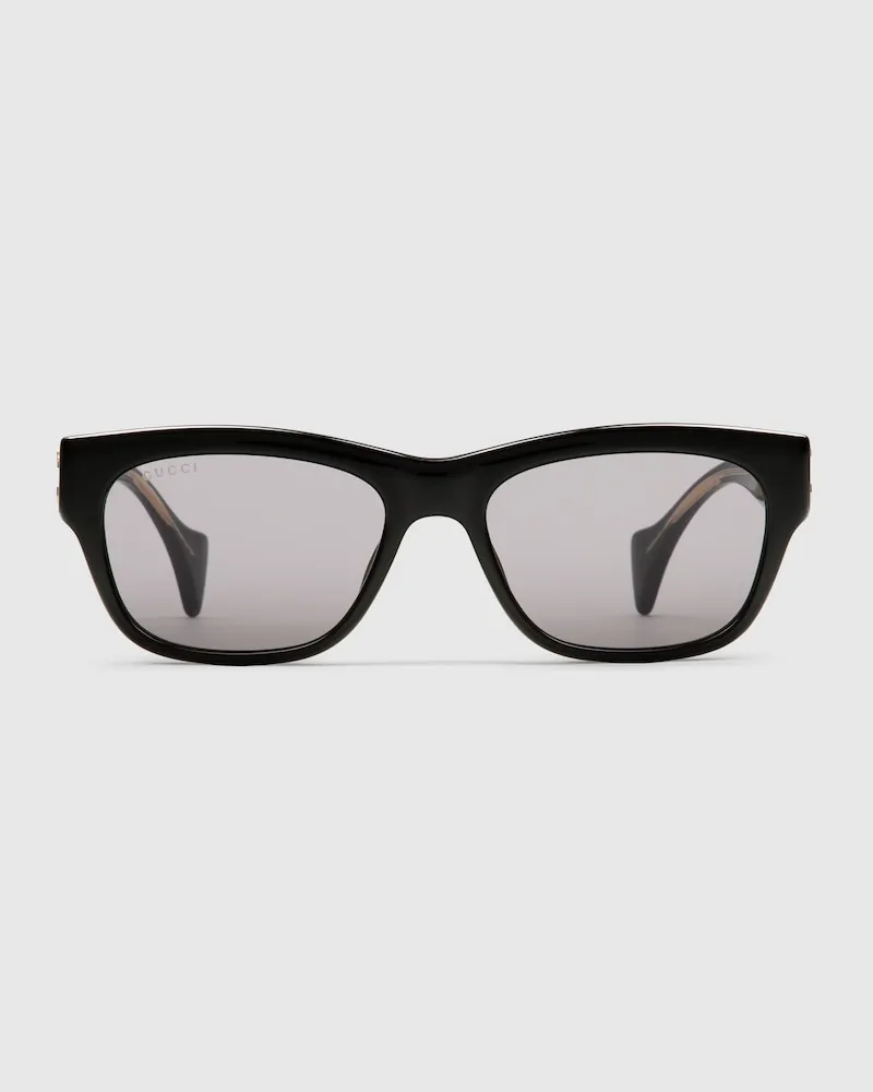 Gucci Sonnenbrille Mit Rechteckigem Rahmen Schwarz