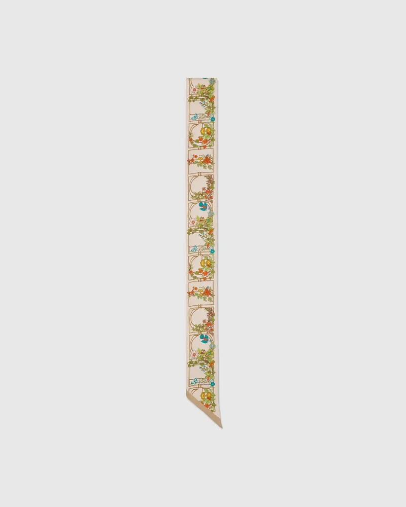 Gucci Band aus Seide mit Print Nude