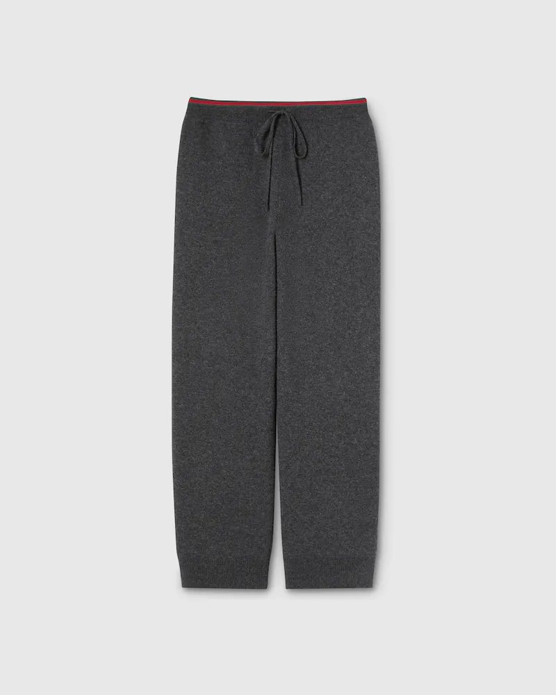 Gucci Hose aus Wolle Und Kaschmir, Größe Grau