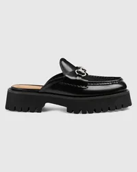 Gucci Damen-Mules Mit Horsebit Schwarz