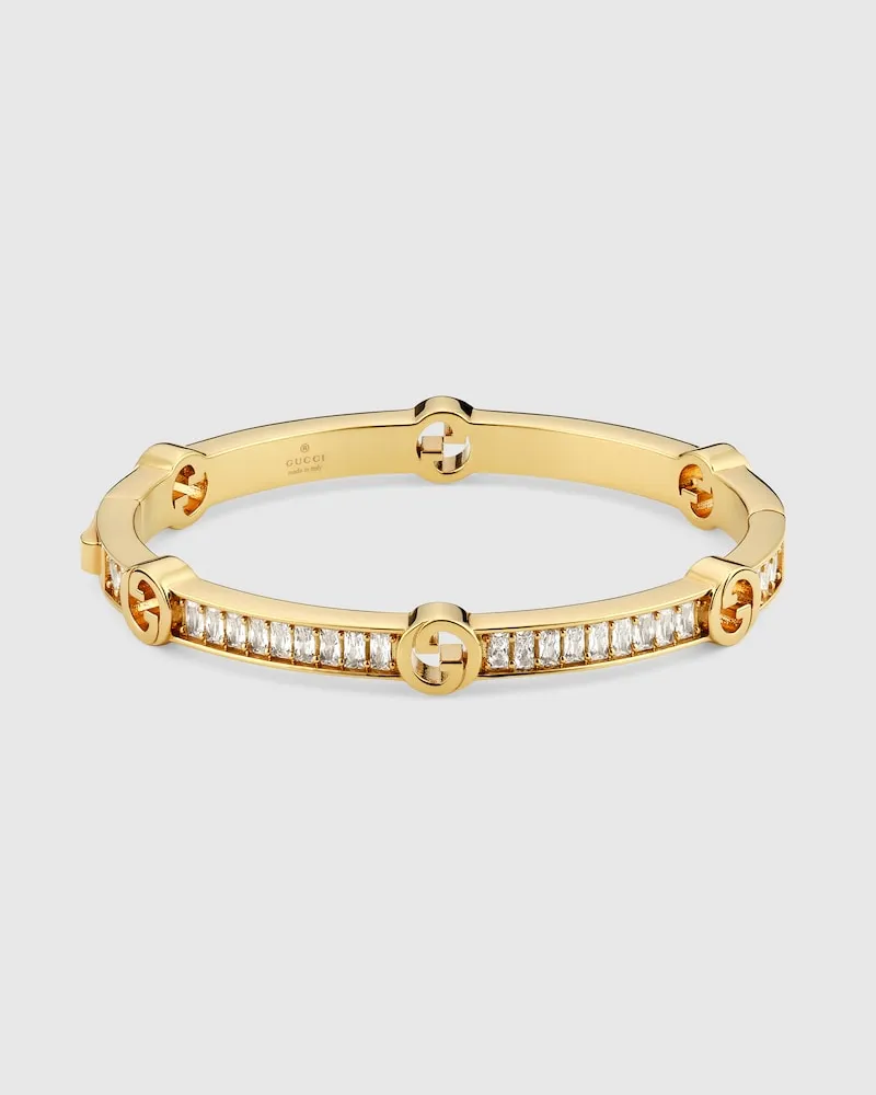 Gucci Blondie Armspange Mit Kristallen, Größe Undefined