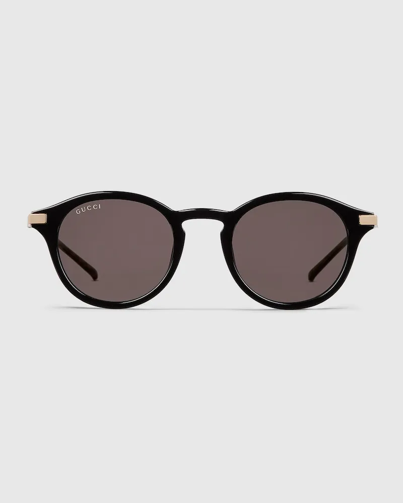 Gucci Sonnenbrille Mit Rundem Rahmen Schwarz