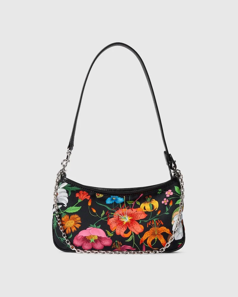 Gucci Kleine Gossip Schultertasche Schwarz