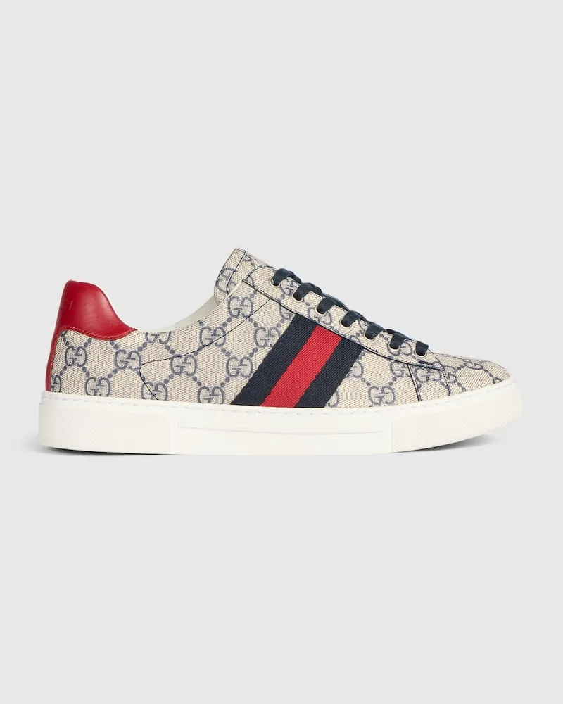 Gucci Ace Damensneaker Mit Web, Größe Blau