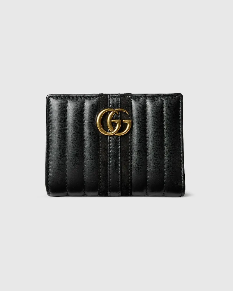Gucci GG Marmont Kleine Brieftasche Schwarz