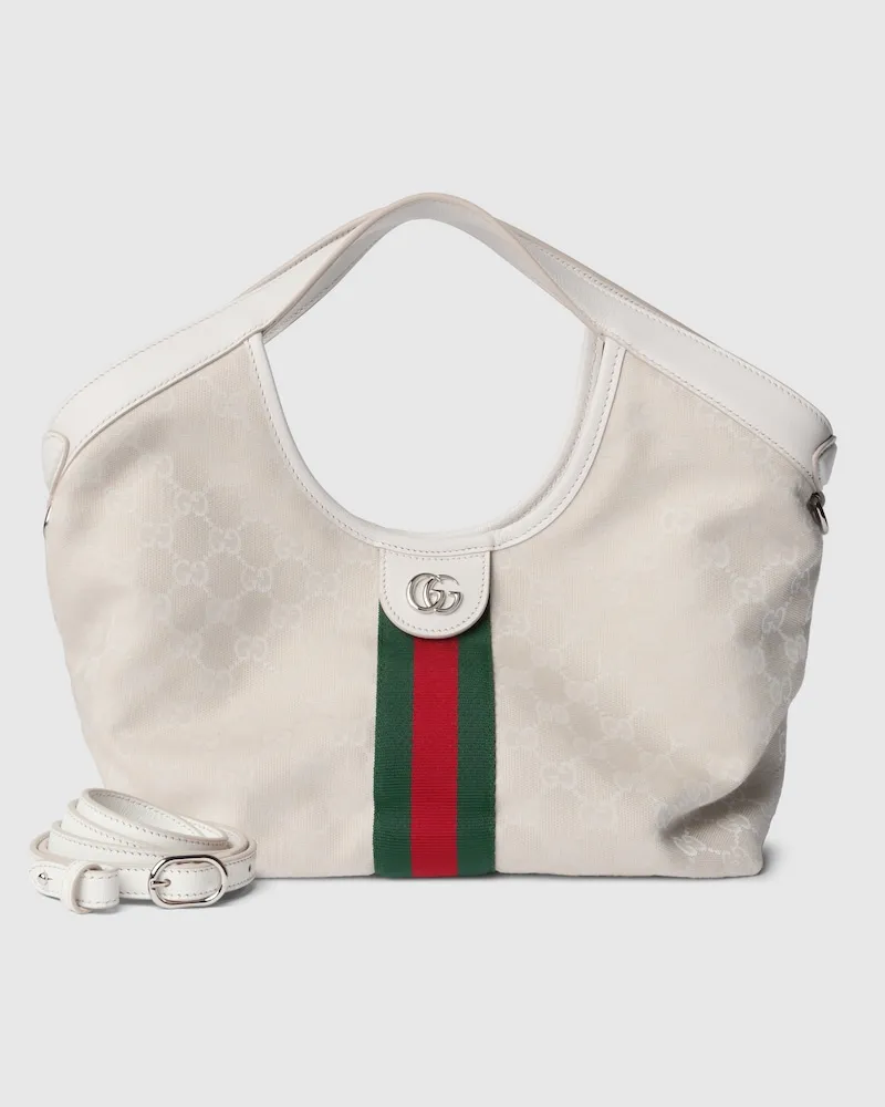 Gucci Kleiner Giglio Shopper Weiß