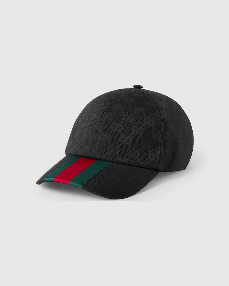 Gucci Baseballkappe aus GG Canvas, Größe Schwarz