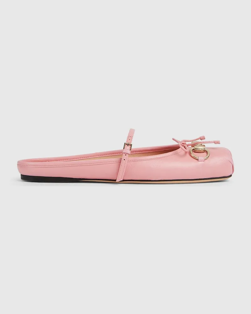 Gucci Horsebit Damen-Mules, Größe Pink