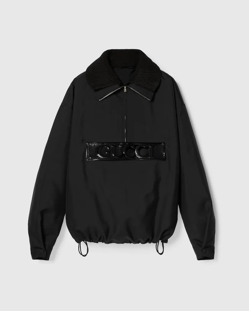 Gucci Caban aus Technischem Gabardine, Größe Schwarz