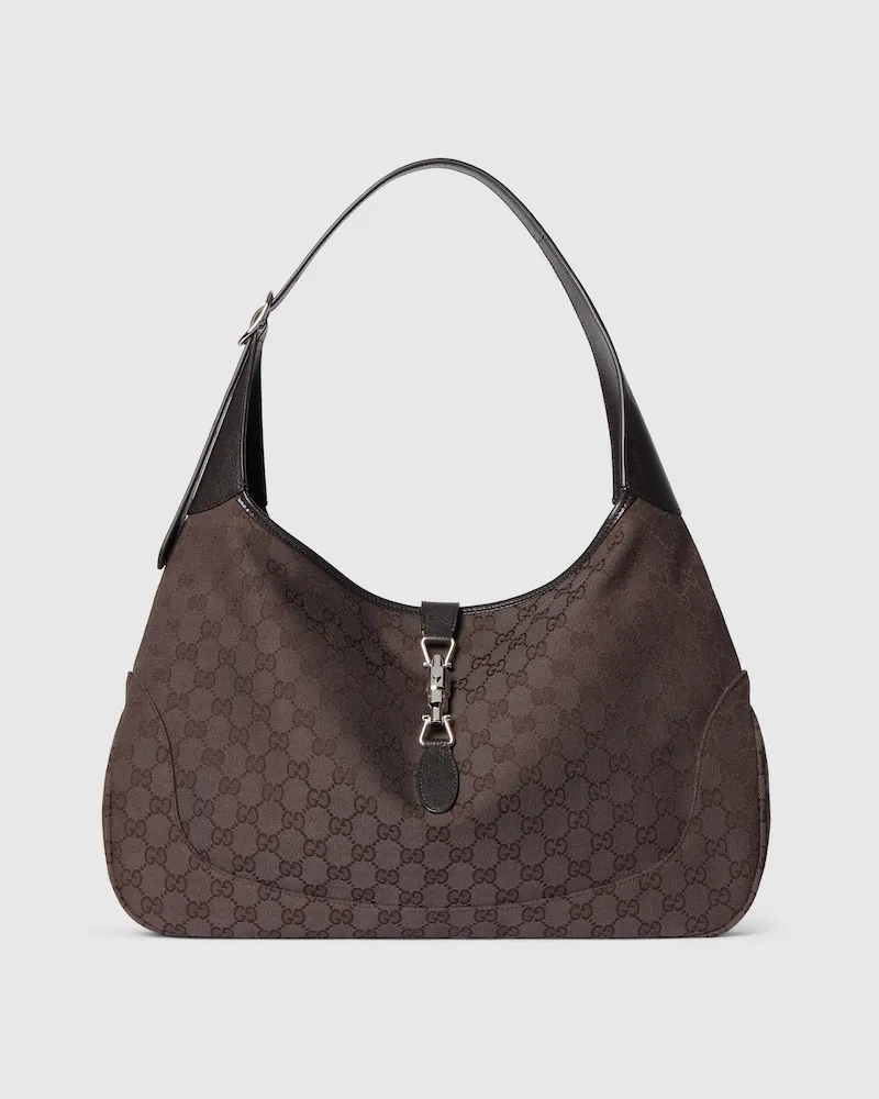 Gucci Große Jackie 1961 Umhängetasche Braun