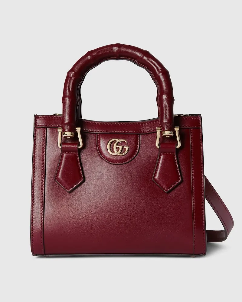 Gucci Kleiner Diana Shopper Bordeauxrot