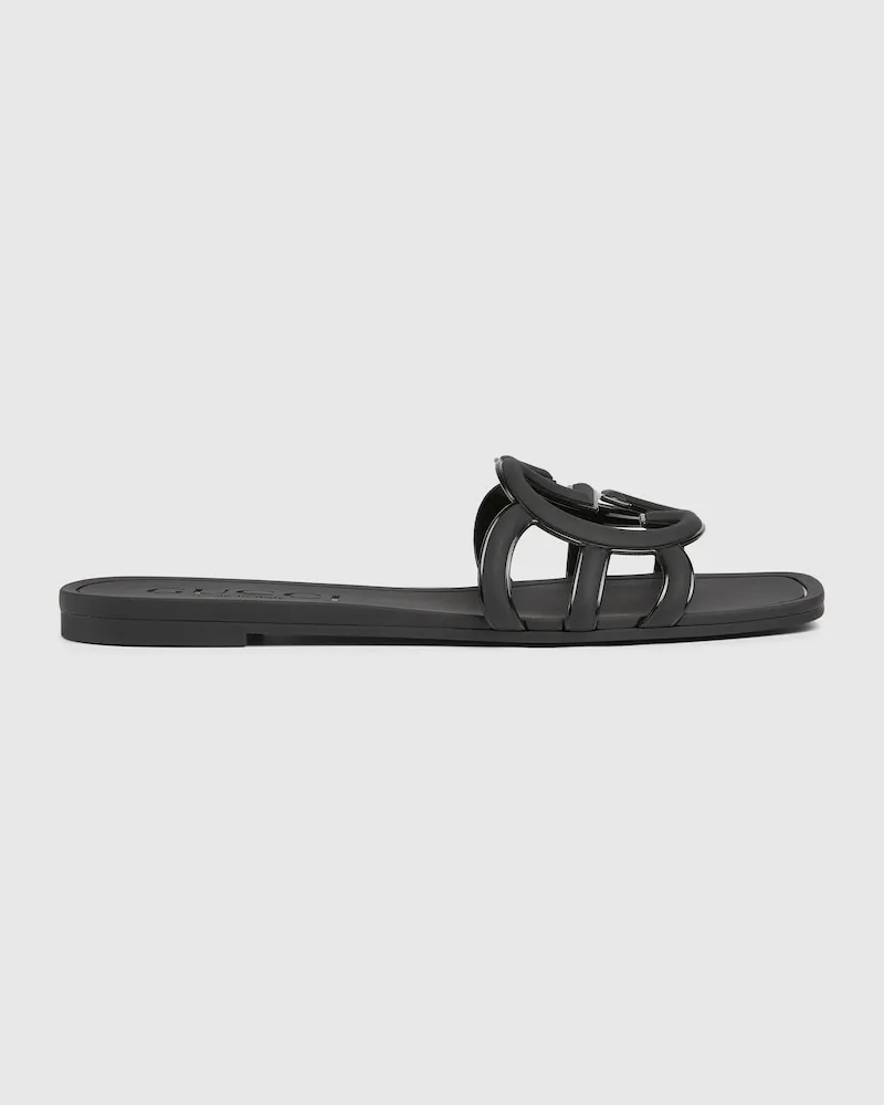 Gucci Damenpantolette Mit GG, Größe Schwarz
