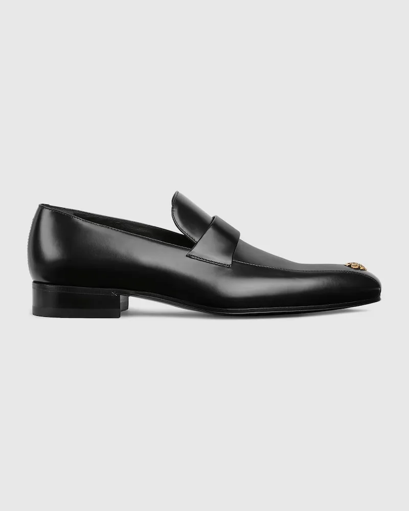 Gucci Mocassin Pour Homme Avec Détail Crest, Taille Noir