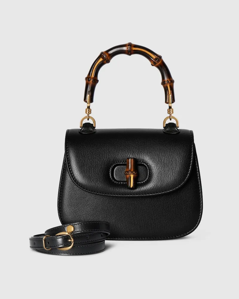 Gucci Bamboo 1947 Mini-Tasche Schwarz