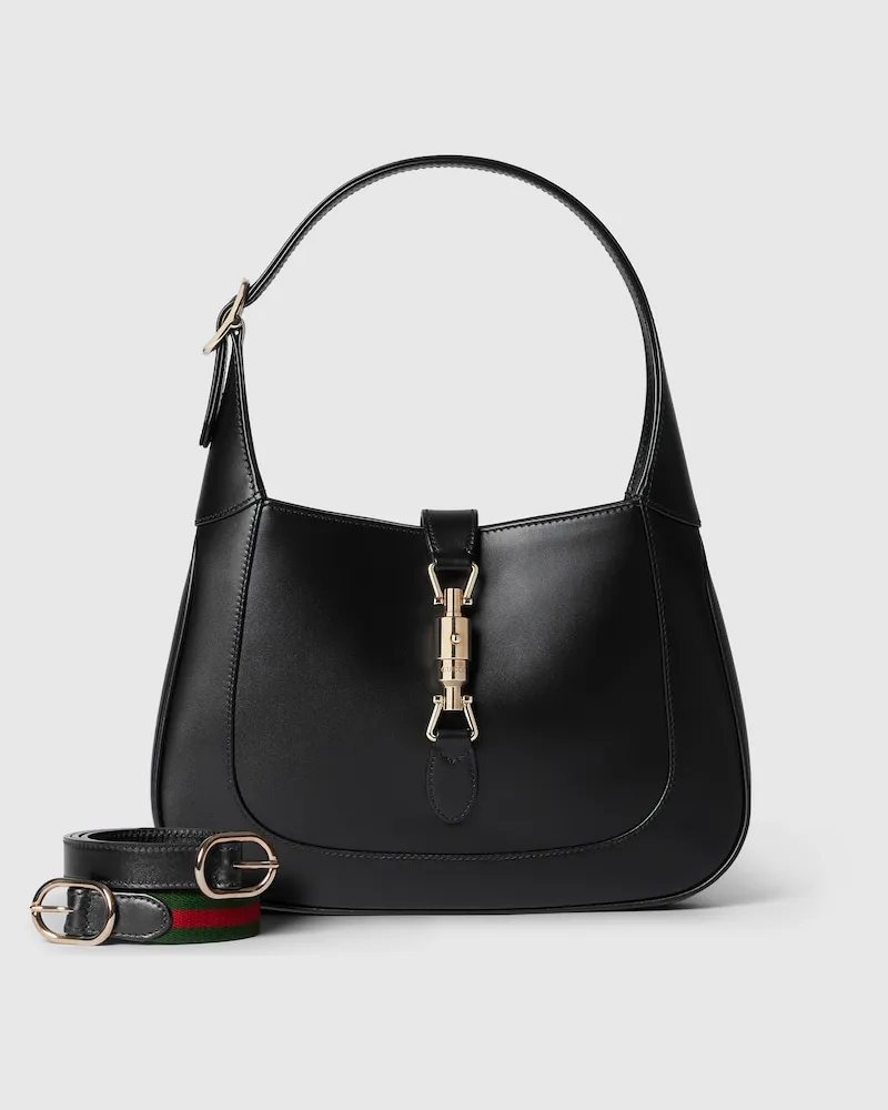 Gucci Mittelgroße Jackie 1961 Tasche Schwarz